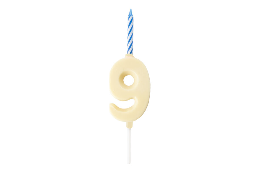 Espelma Número 9 — Xocolata blanca