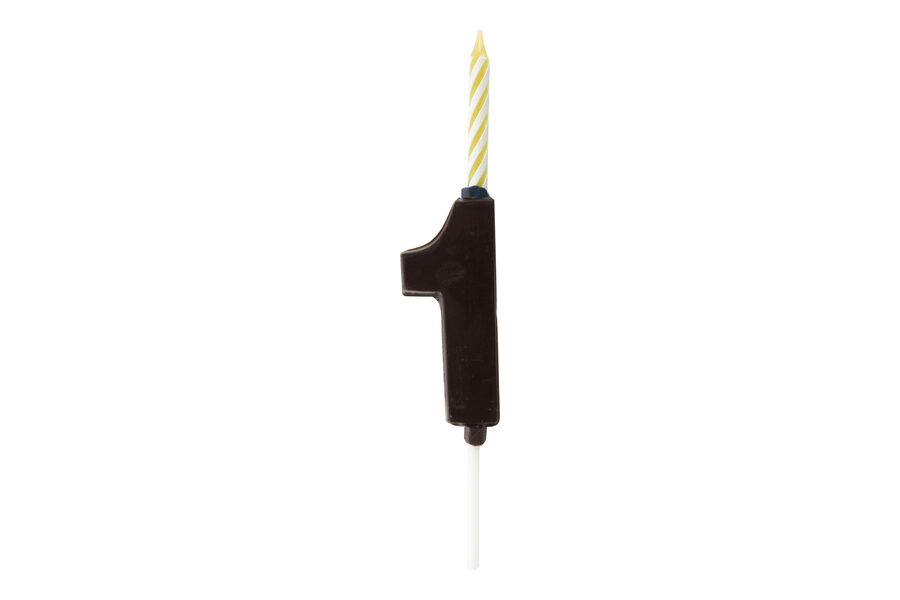Espelma Número 1 — Xocolata negra