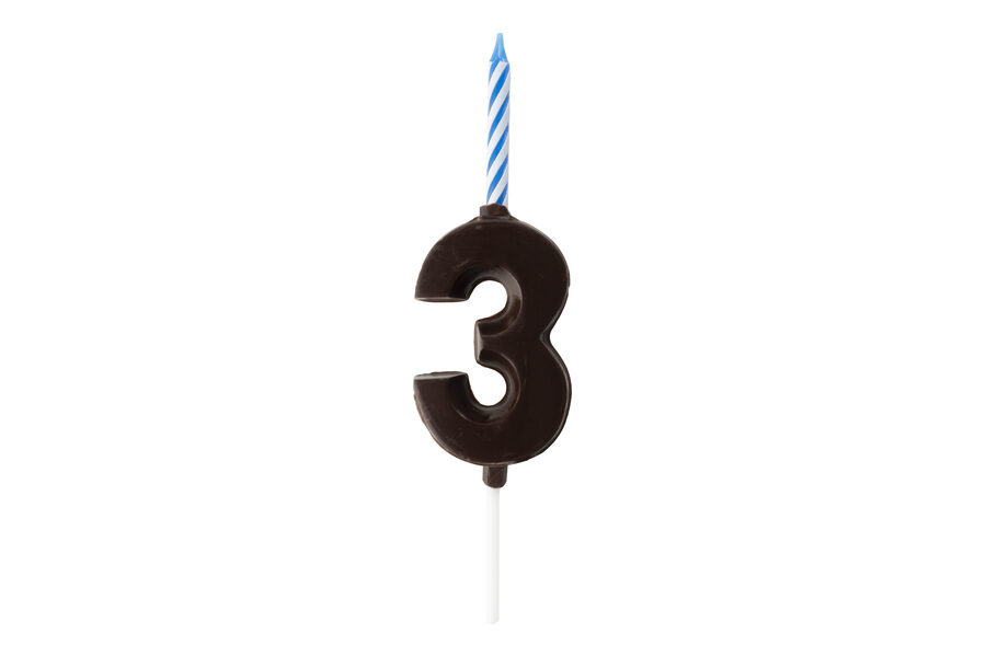 Espelma Número 3 — Xocolata negra