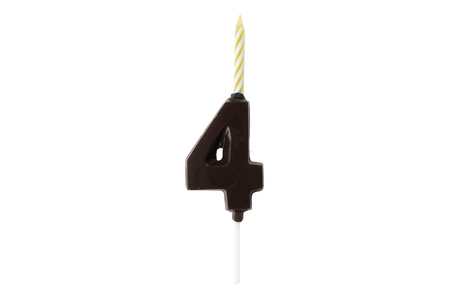 Espelma Número 4 — Xocolata negra