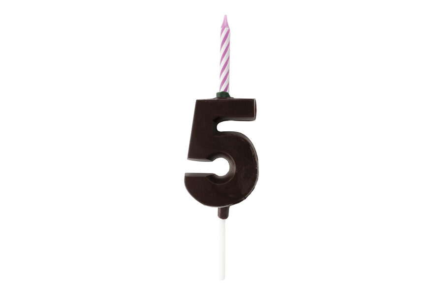 Espelma Número 5 — Xocolata negra