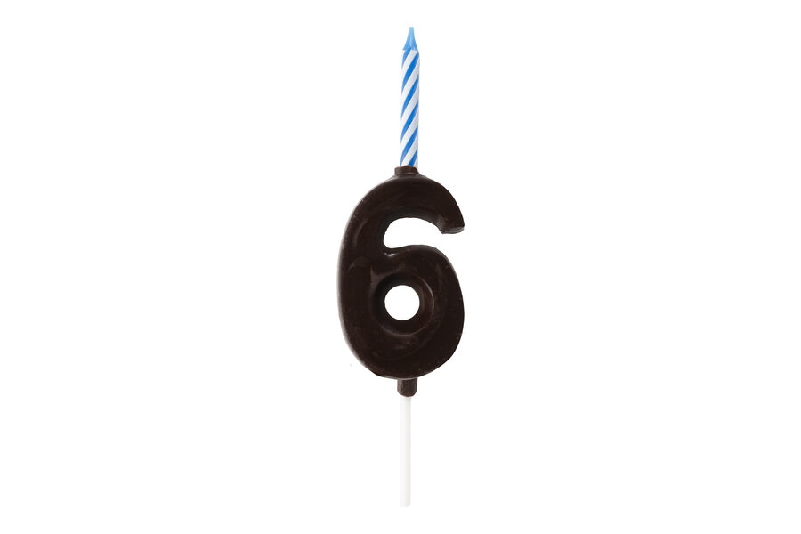 Espelma Número 6 — Xocolata negra