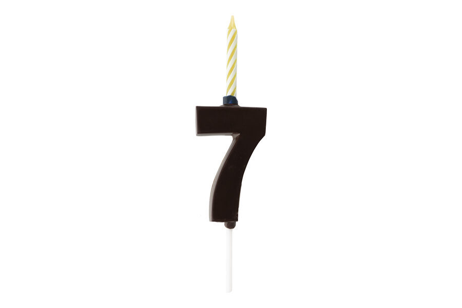 Espelma Número 7 — Xocolata negra