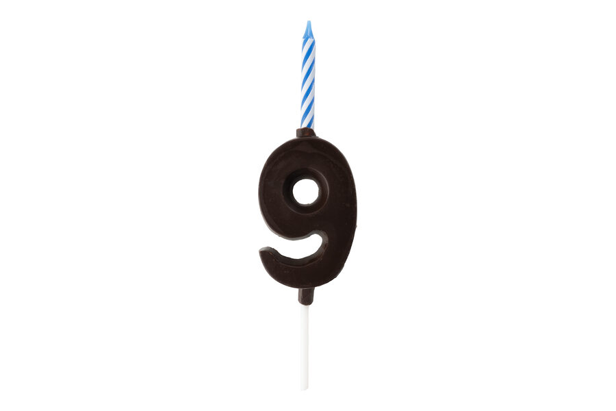Espelma Número 9 — Xocolata negra